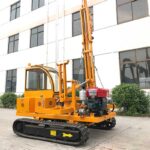 YC Crawler Guardrail Pile Driver
