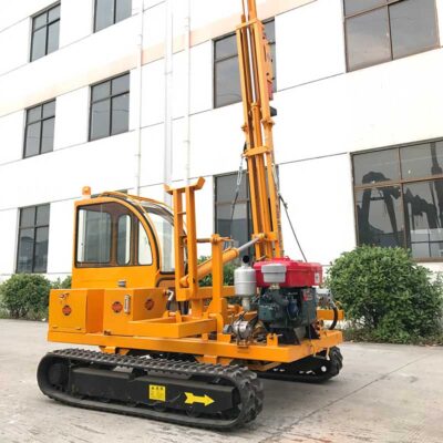 YC Crawler Guardrail Pile Driver