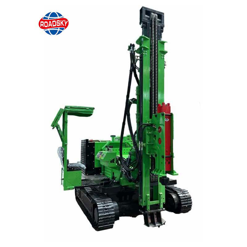 Remote Control Pile Driver for Solar Field Projects