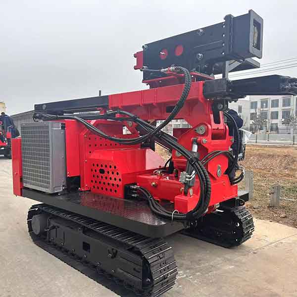 YCR330G Solar Pile Driver with Remote Control Red